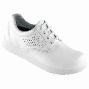 Hvid sikkerhedssko med snøre Euro-Dan Classic