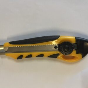 Hobbykniv 18 mm. knækblad Gul/Sort